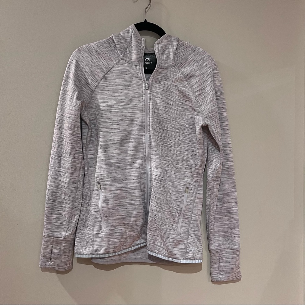 GapFit Grey Fleece Jacket Full Zip Up